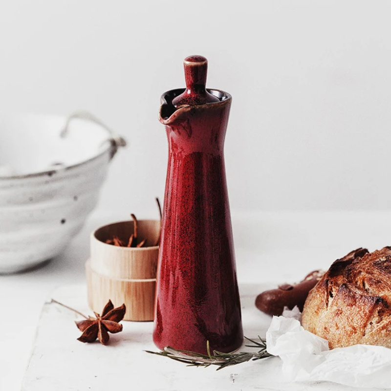 Ceramic Olive Oil Dispenser | Kitchen Pourer 15cm — image 5