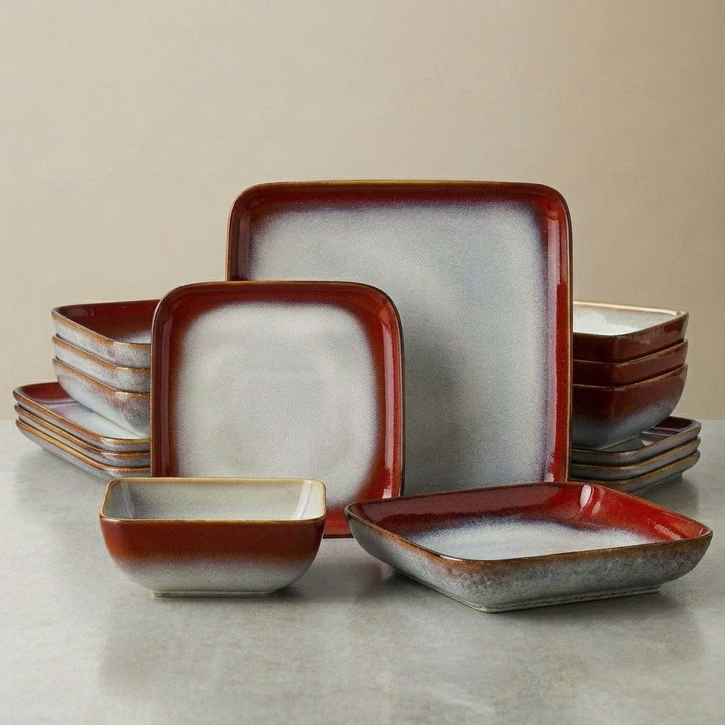 Handcrafted Ceramic Dinner Set | 16 Piece - View 3