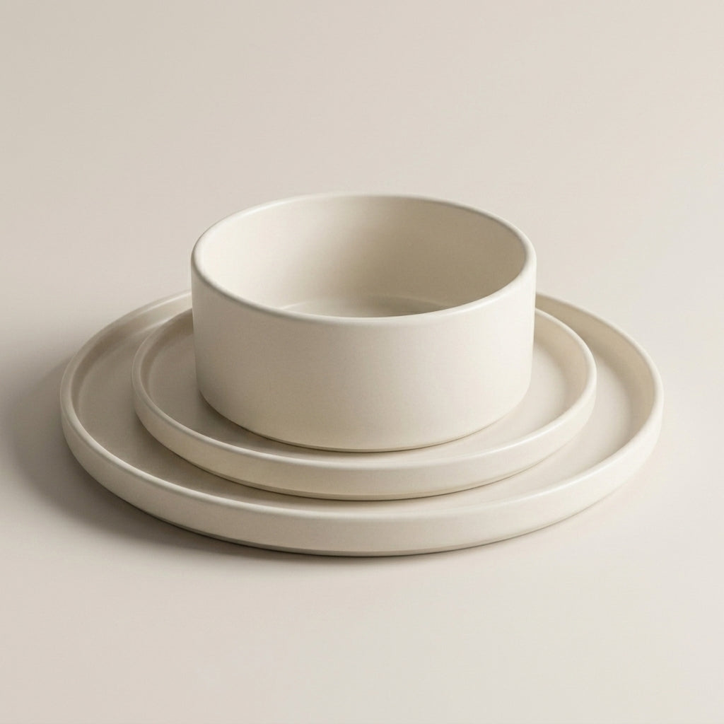 Heirloom Stoneware Dinner Set | Soft Cream — image 5