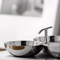 Stainless Steel 3-Section Snack Bowl – Appetiser Serving Dish thumbnail 1
