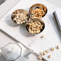 Stainless Steel 3-Section Snack Bowl – Appetiser Serving Dish thumbnail 2