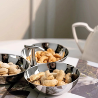 Stainless Steel 3-Section Snack Bowl – Appetiser Serving Dish thumbnail 3