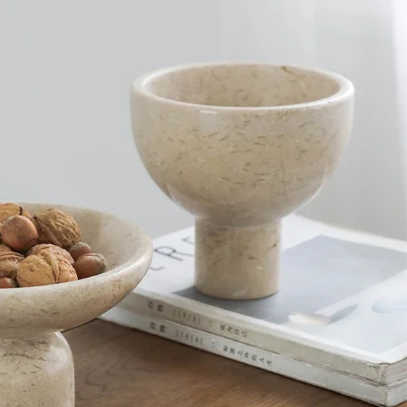 Marble Decorative Tray & Bowl Set – Home Décor & Jewellery Storage - View 2