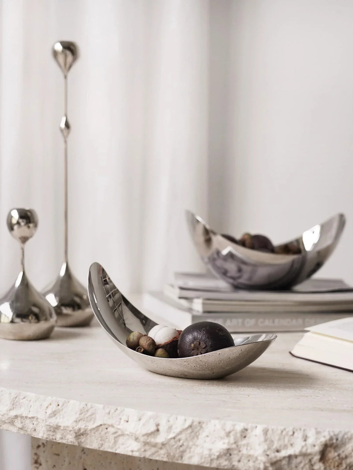 Petal Bowl Collection – Luxury Stainless Steel Designer Fruit Bowls & Serving Trays — image 6