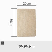 Natural Marble Tray – Beige Travertine Plate for Serving & Decor Organisation thumbnail 9