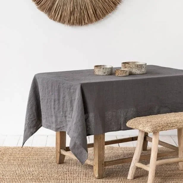 Pure Linen Tablecloth — Natural Fibre - View 5