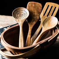 Acacia Wooden Kitchen Utensils Set – Spoons, Holder & Spoon Rest 9-Piece thumbnail 2